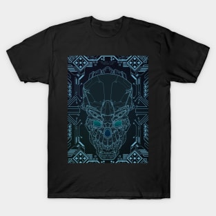 skull head mecha poster art T-Shirt